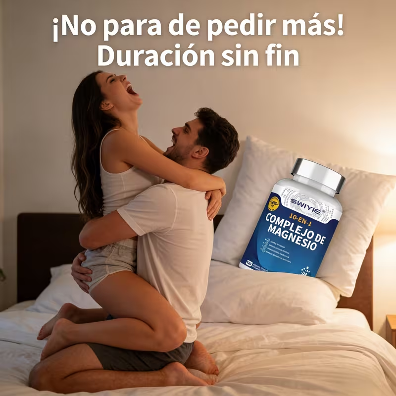 Swiyie - Complejo de Magnesio 10 Suplementos Elementales - 1000 mg Te Permite Volver a la Juventud Glicina, Taurina, Citrato, Aspartato, Óxido, Carbonatos, Malato, Ácido Ascórbico, Uridina, Gluconato,