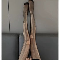Tear-Away Stockings — "Scent-Worn" — Freshly Removed Disposable Pantyhose — See-Through Uniform Seduction — Roleplay