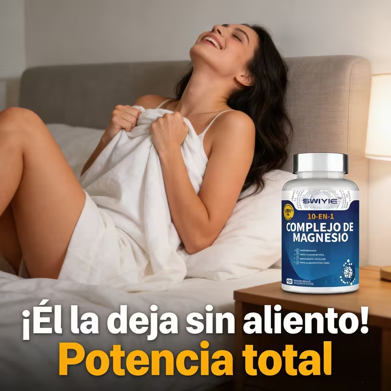 Swiyie - Complejo de Magnesio 10 Suplementos Elementales - 1000 mg Te Permite Volver a la Juventud Glicina, Taurina, Citrato, Aspartato, Óxido, Carbonatos, Malato, Ácido Ascórbico, Uridina, Gluconato,