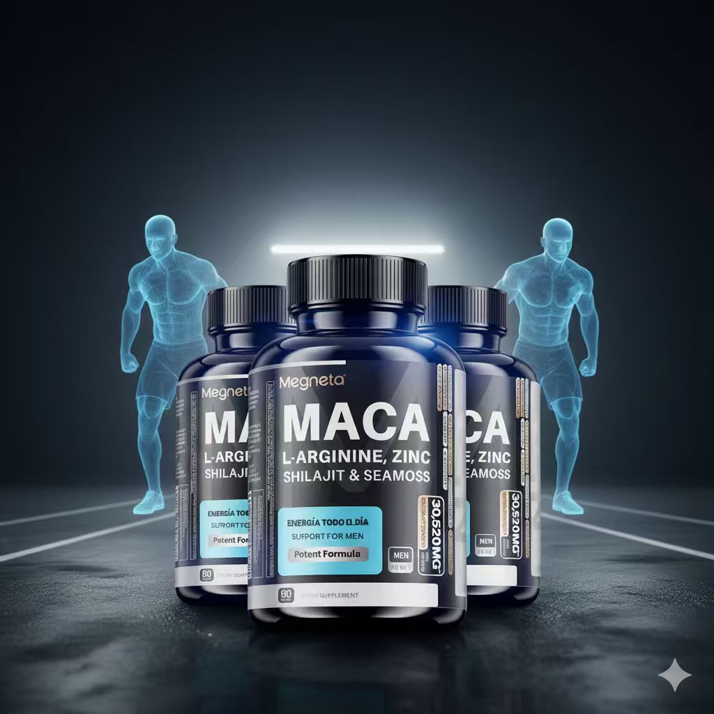 Advanced Formula for Men – Premium Maca with L-Arginine, Zinc, and Sea Moss | Natural Vitality and Strength - Like Ancient Warriors! | Potent 30:1 Extracts, 5200Mg Total | 60 Capsules